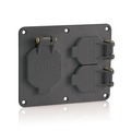 Leviton Weather Resistant 2 Gang Coverplate 3262W-E